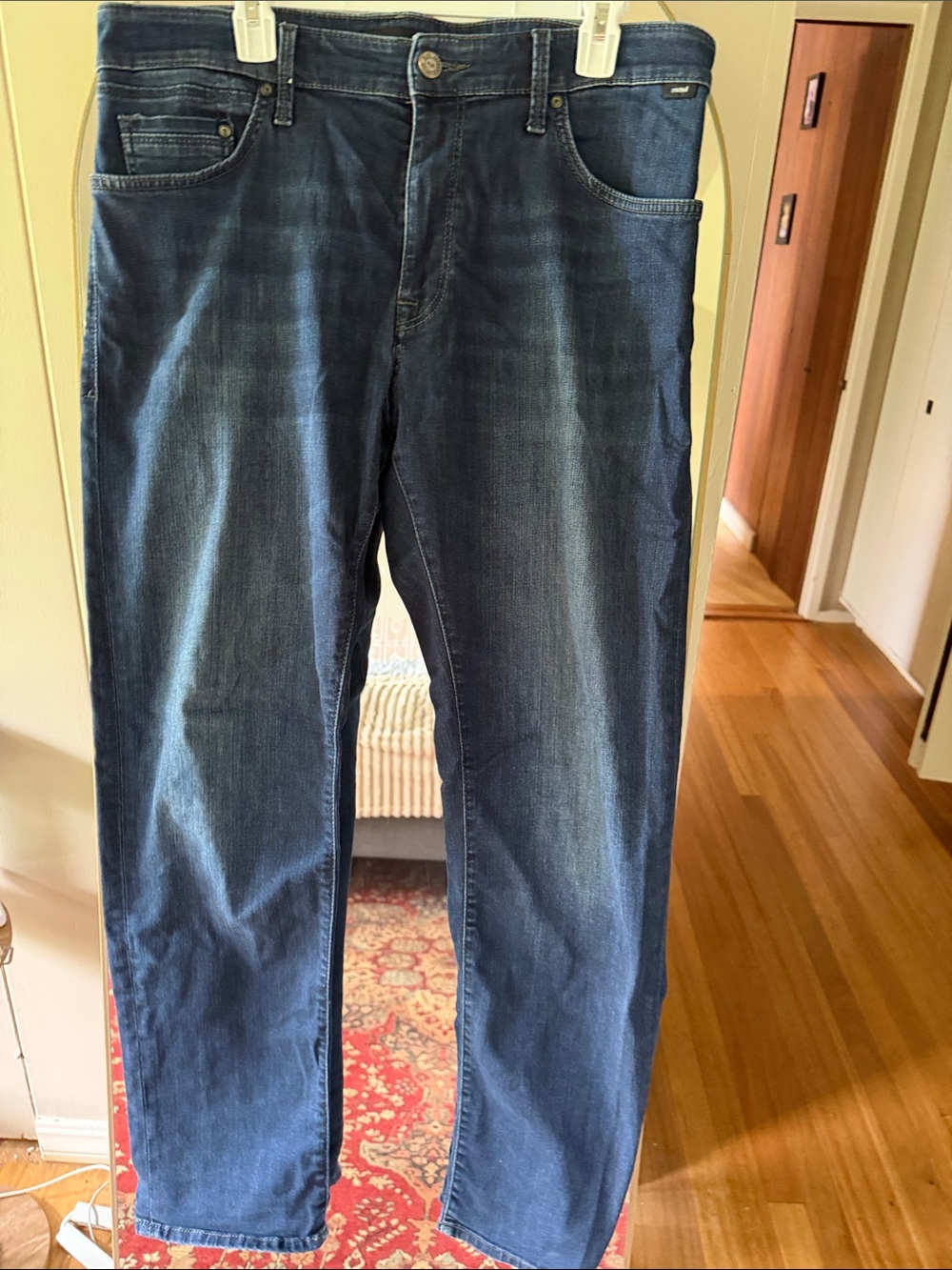 Mavi Men's Dark Blue Straight-Leg Jeans 36x32